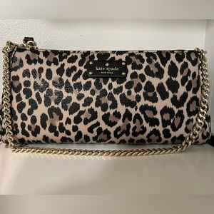 Kate Spade Jane Leopard Print Crossbody / Clutch